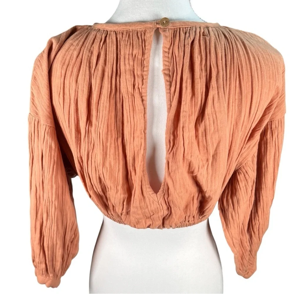 Free People | Long Sleeve Crop Top - Picture 3 of 4